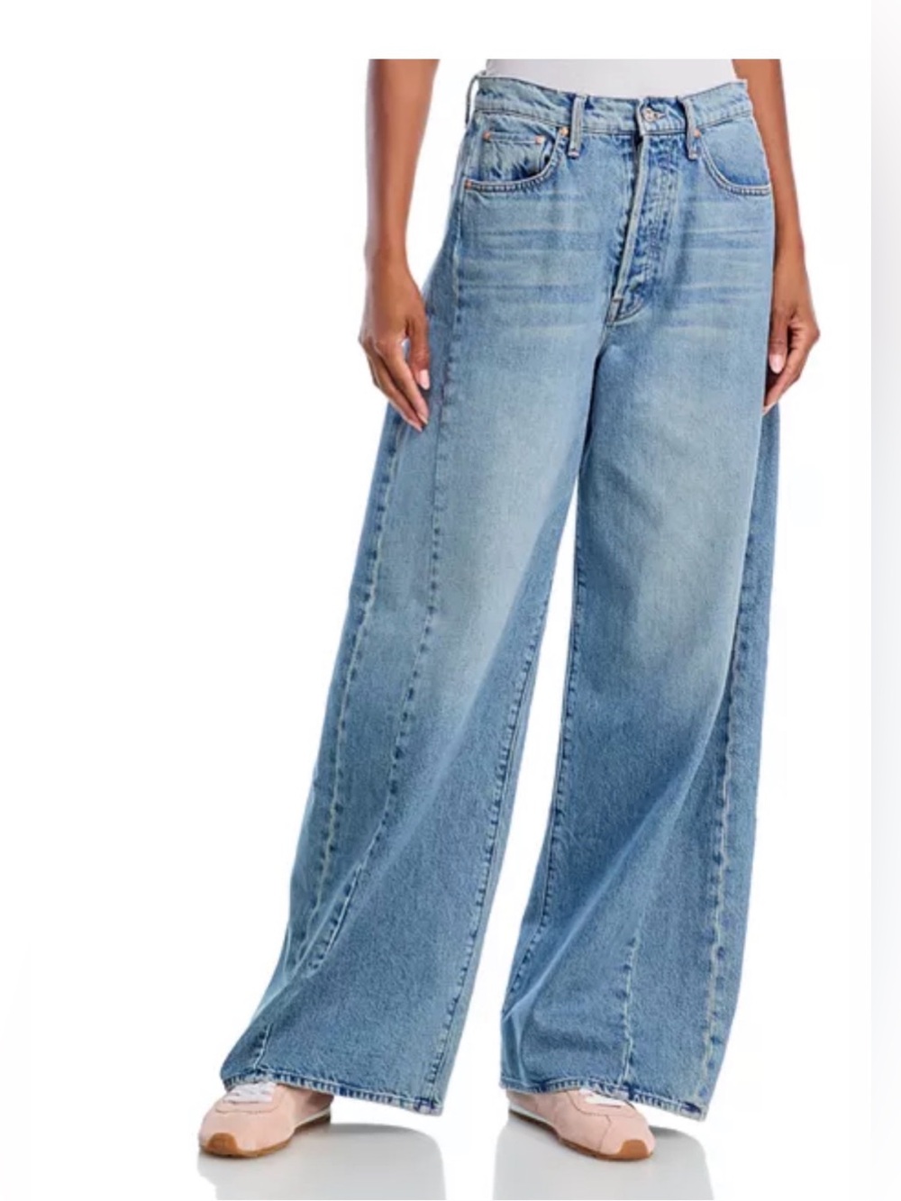 Mother Pipe Dream Button Sneak Jeans